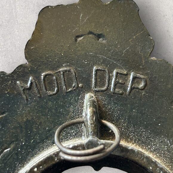 Tiny Antique Photo Picture Frame Marked Mod. Dep Made in Italy - Picture 4 of 6